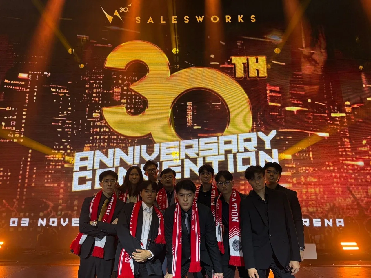 Dayone team on stage at the anniversary celebration