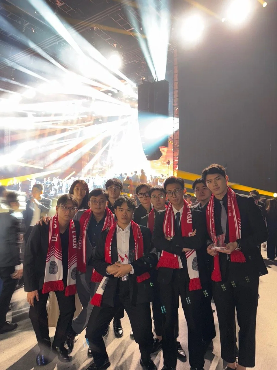 Dayone team together at a live event
